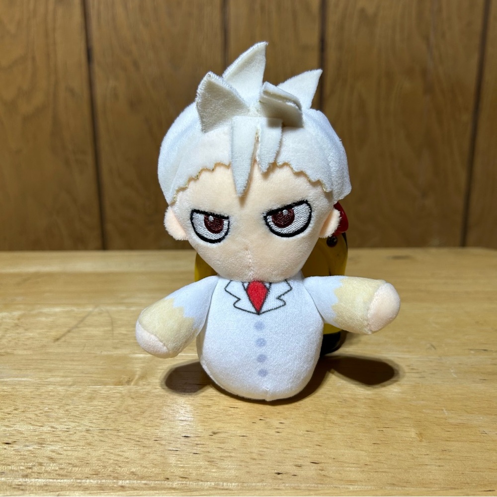 Just Funky Dr. Stone Senku Ishigami Plush Backpack Clip Keychain Crunchyroll 6"